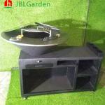 Antiwear Corten Steel Portable Wood Burning BBQ Grills 1330*500*1000mm