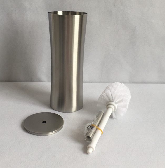 304 Stainless Steel Strong Cleaning Soft Brushing Toilet Brush Free Standing Toilet Brush Gold