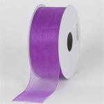 100% Polyester 38mm Organza Ribbon , Eco Frindly Satin And Organza Ribbon