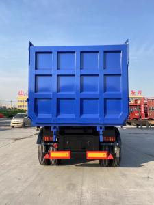 China 80-100tons 45cbm Rear Dumper Trailer Dump Semi Trailer with 12 Tires and Jost Kingpin factory