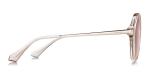 Round Pattern Glass Polarized Sunglasses , Polarized Sunglasses Metal Frame