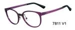 D Shape Titanium Womens Eyeglasses Frames , Multiple Color Flexible Plastic