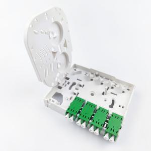 China Network None 4 Cores Fiber Optic Faceplate Socket Panel for Indoor FTTH Installation factory
