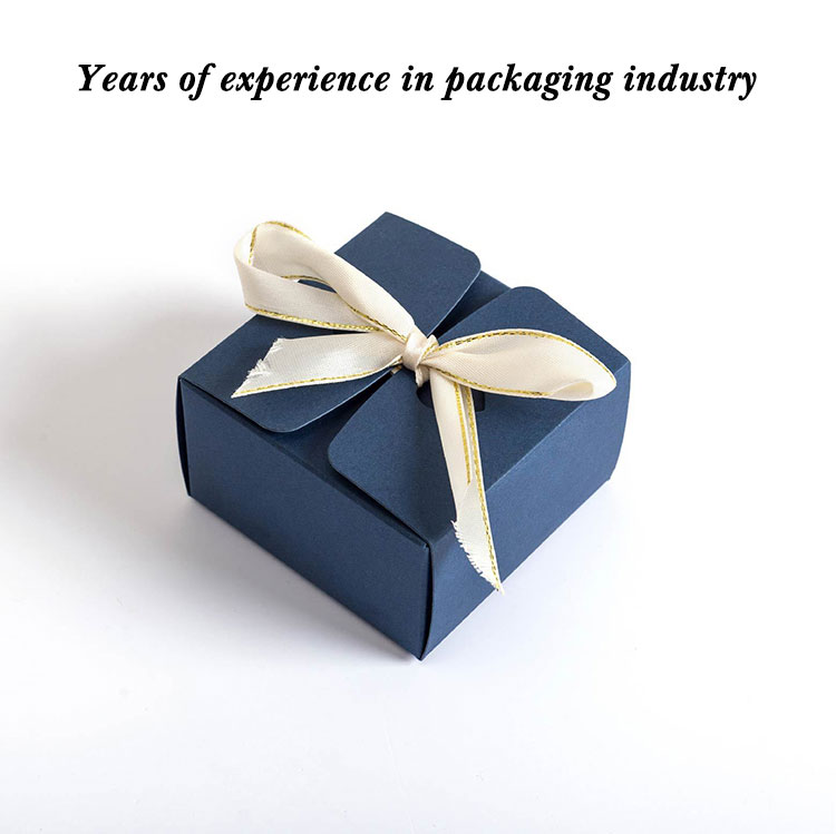 Recyclable 350gsm paper Wedding Favour Packaging Box For Chocolate Cookie Candy Packing