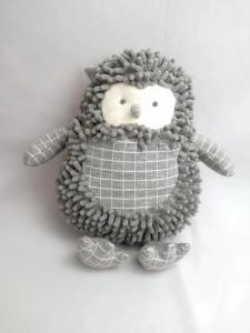 China Stuffed Animal Hedgehog Toy Chenille And PP Cotton Filling Cute Baby Comfort Toy OEM ODM factory