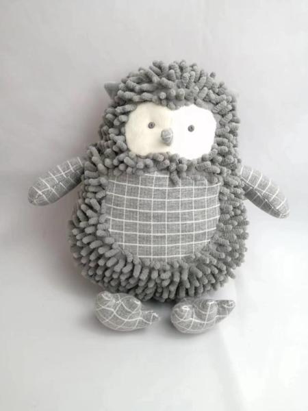 Stuffed Animal Hedgehog Toy Chenille And PP Cotton Filling Cute Baby Comfort Toy