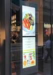 Dual Panel Indoor Digital Signage Store Window Displays, 32 inch E-poster High