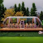 PC Standing Garden Room Four Season Glass Bubble Houses for Hotel Business Trips