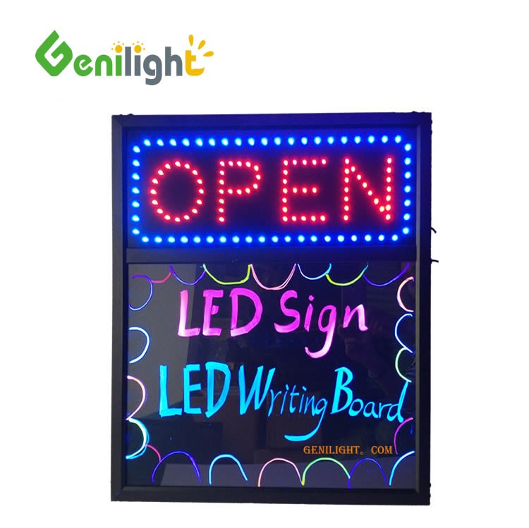 Vertical LED Open Sign 3 Flashing Modes for Business Displays Electronic Lighted Signs