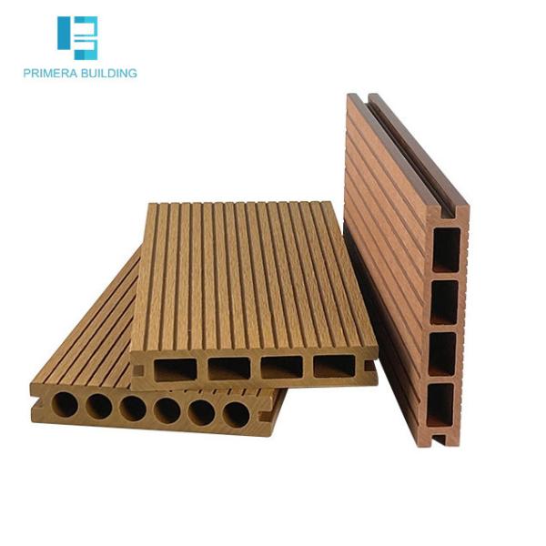 Anti - Skid Groove Type WPC Decking Boards Outdoor Plank Road Garden Engineering