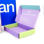 Colorful Luxury White Corrugated Express Mailer Paper Packaging Box For Dress