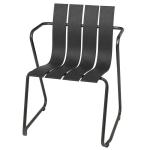 Metal Steel Garden Chair Set with Minimalist Design Plastic Wood Armchair by