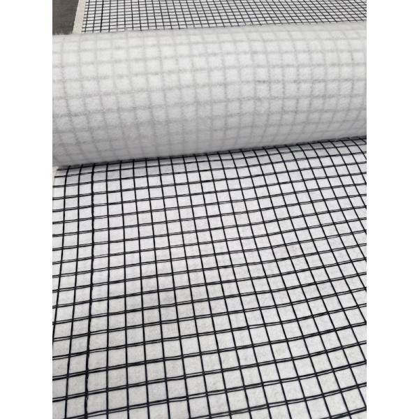 China PET FG Geogrid Thermal Bonding Nonwoven Fabric Composite Geogrid Reinforced Slope Subgarde factory