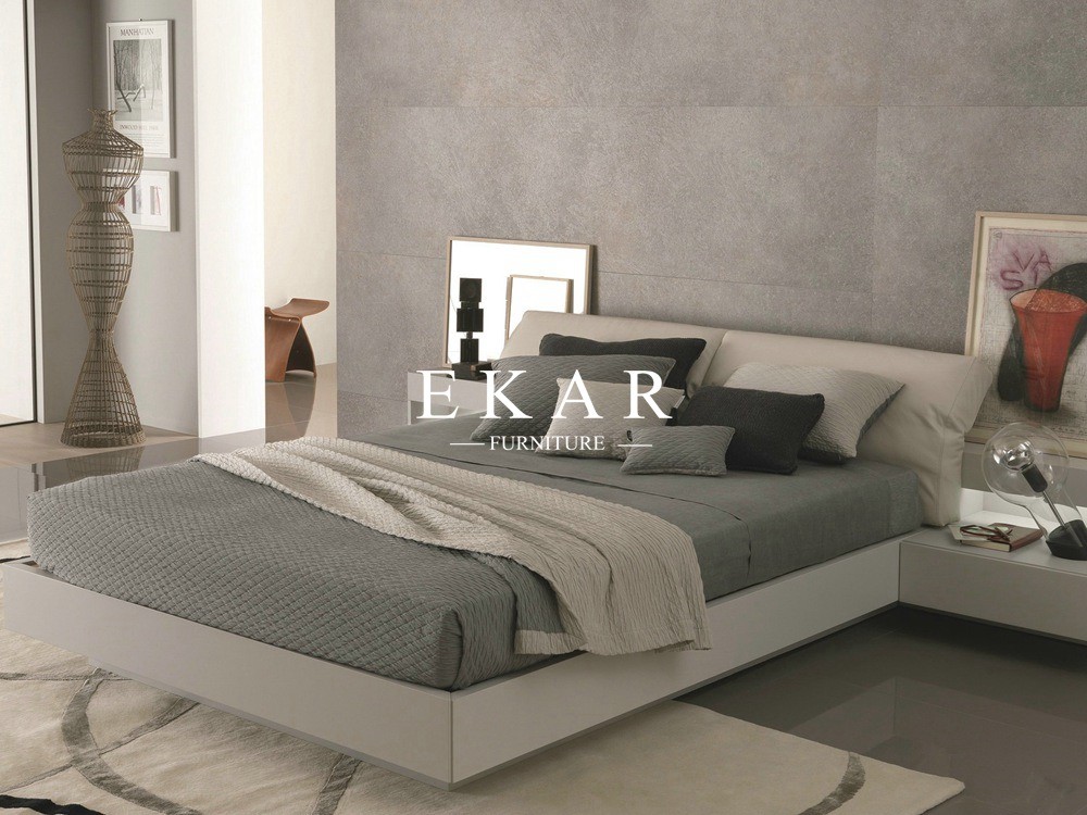 Bedroom Furniture Simple Double Wooden Bed Designs ZZ-BD014