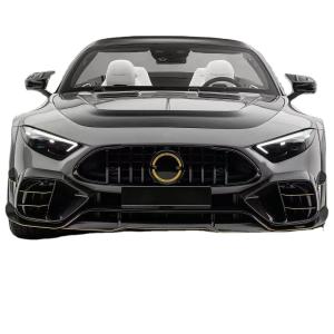 China for Mercedes SL63 Carbon Fiber Body Kit SL63 Upgraded MSY style carbon fiber front lip diffuser Spoiler widebody kit factory