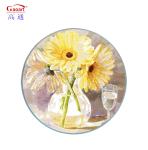 Sustainable Classic Design White Vegetable Tempered Glass Cutting Board With