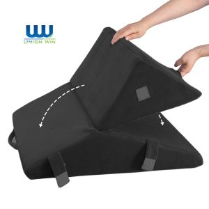 Elevated 55*30*69cm Wedge Foam Pillow With Headrest Large Back Cushion