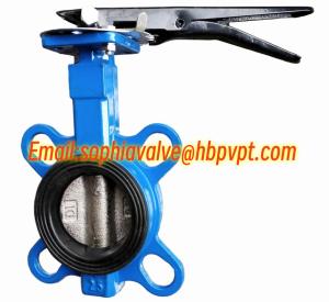 China NBR/EPDM resilient seal DIN butterfly valve factory
