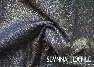 China Metallic Printed Circular Silver Nylon Fabric Double Knitting Free Cuttable Stretchy factory