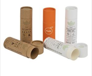 China Packaging Wine Cylinder Box , Dia9.9cm 88.5g Cylinder Kraft Box factory