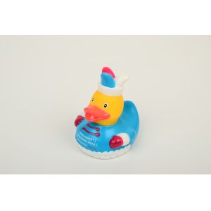 EN71 Eskimo Floating Baby Rubber Duck Toy Blu Color With Customized design Duck