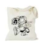 Customized Color Eco-friendly Cartoon Fashion Printed Tote Bag for Women's
