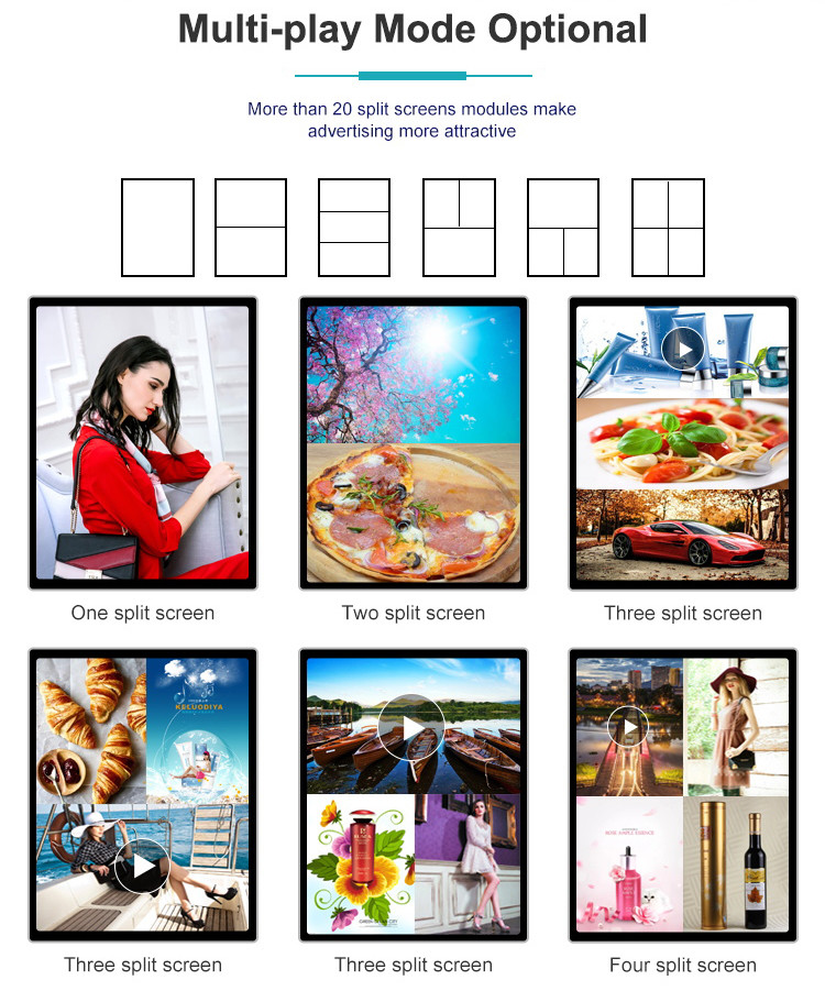 Android 42” Indoor Touch Screen LCD Advertising Player For Shopping Mall