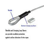 700 Lb Breaking Strength Galvanized Steel Cable 5/16 Inch With Special Cold