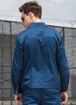 Polyester / Cotton Long Sleeves Industrial Work Uniforms Jackets Square Collar