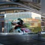 Self Adhesive LED Crystal Film Screen High Transmittance P10 Outdoor LED Display