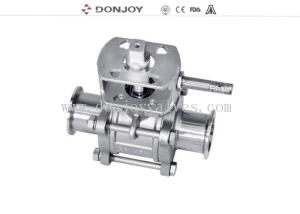 China 3-pcs Non-retention ball valve,Directly ball valve SS304/316L BPE Standard for food factory