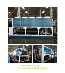China Air cooled chiller screw type 100TR with R134a gas factory