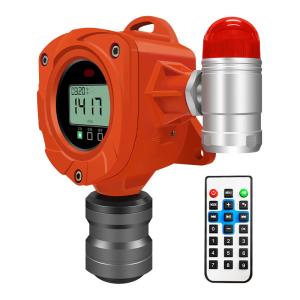 China Online Fixed Gas Detector Wall Mounted Ammonia Single Gas Detector 0-100 PPM For Farm factory