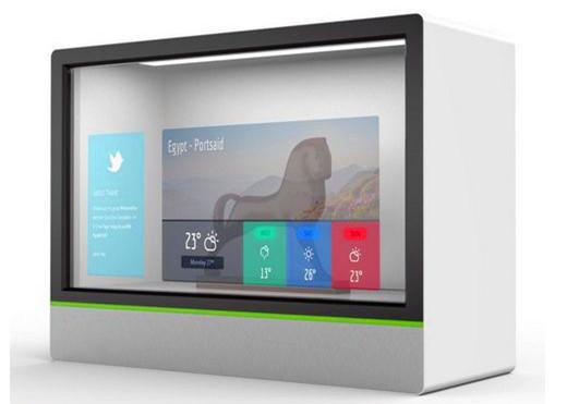 China Popular Indoor Transparent LCD Screen Digital Signage Products For Showing Jewelry factory