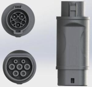 China 220V 32A EV Charging Cable Adapter Type 2 To Type 1 EV Adapter factory