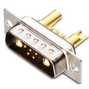 China 7w2 power+signal D-SUB combo plug male pin connector hold on 10/20/30/40 amps solder type for cable assembly factory