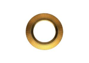 China Customized Straight Spur Bevel Gear 120T 0.3 Module CuZn39Pb3 Brass Alloy Material factory