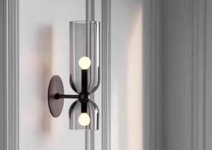 China Wholesale Small Glass E27 Lamp Holder COC Bedroom Wall Lamp factory