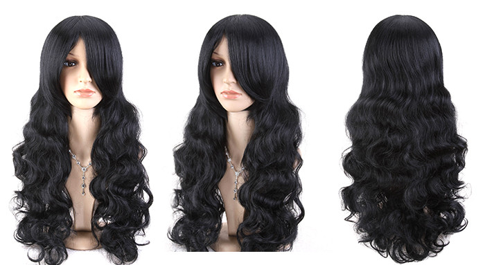 Black Body Wave High Temperature Fiber Wig For Women Extra Long