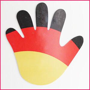 China National Advertising Promotional Magnetic Palm Car Sticker Germany factory