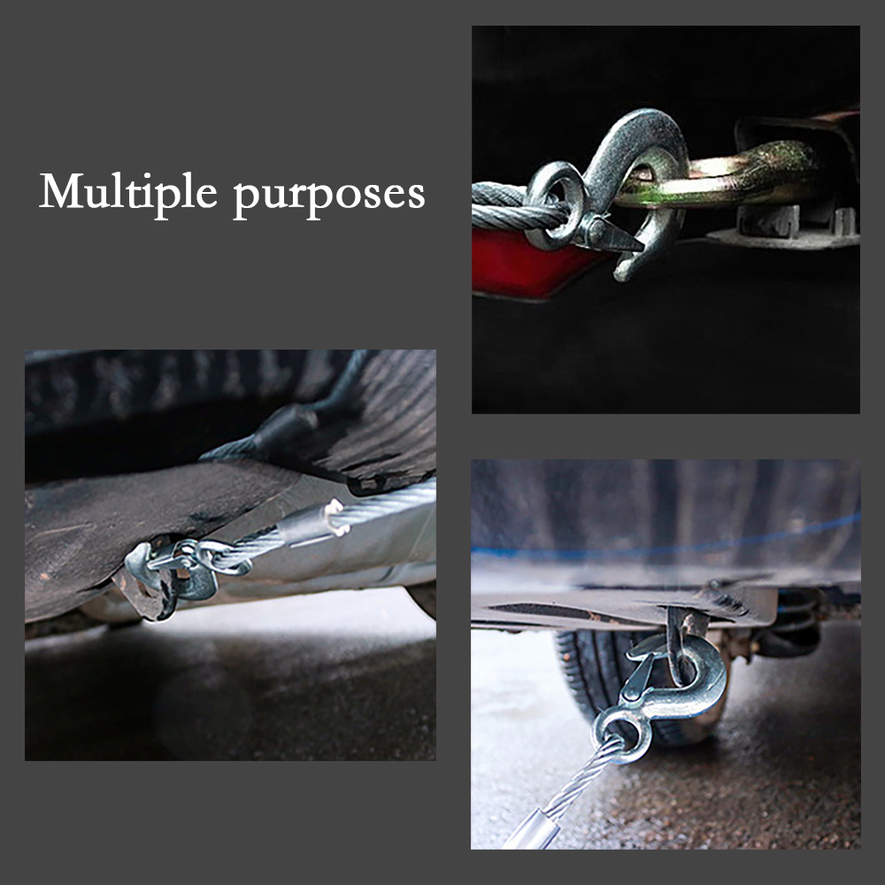 Rollback Crane Wrecker Tow Truck Steel Winch Cable Wire Rope Non-Alloy 6x19 IWRC Construction with Hook