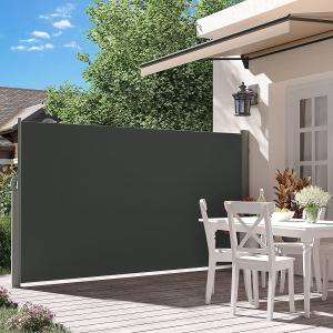 China Outdoor Retractable Folding Wind Screen Vertical Wall Balcony Terrace Garden Patio Side Awning factory