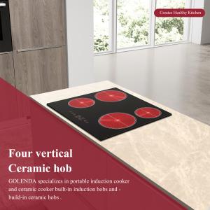 China Warm Keeping 4 Burner Ceramic Cooktop , 6000W Infrared Induction Cooker Auto Off factory