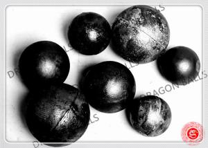 China Low Chrome Cast Iron Grinding Balls , 30mm 40mm Grinding Balls For Mining factory
