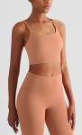 Multi colors Drop Shipping U-Neck Long Sleeveless Seamless Yoga Tank Top Vests