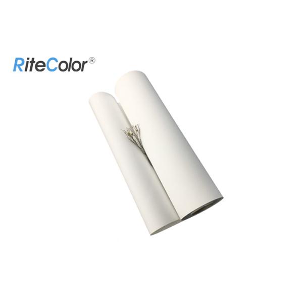 China 320g Inkjet White Polyester Fabric Roll / Art Print Canvas With Eco Solvent Inks factory