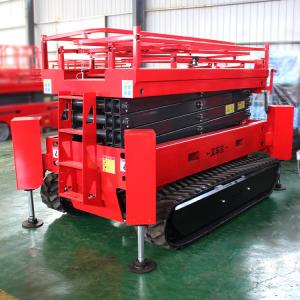 China 320kg Rated Loading Capacity Electric and Diesel Aerial Platform for Economic Man Lift factory