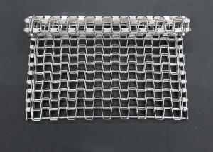 China Customized Size Stainless Steel Flat Wire Honeycomb Mesh Conveyor Belt factory