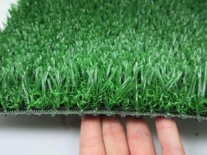 China Green Lawn Grass Carpet , Residential Artificial Grass Protect Players factory