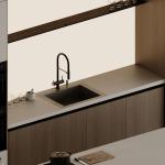 Good Price Best Quality White Paint Solid Wood Kitchen Cabinet Set for Apartment